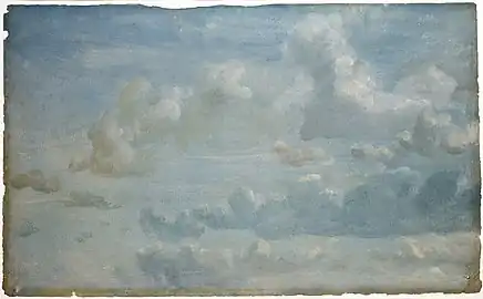 John Constable, Étude de nuages, 1822.