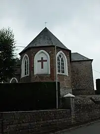 Le chevet de l'église.