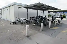 Parking à vélos de la gare.