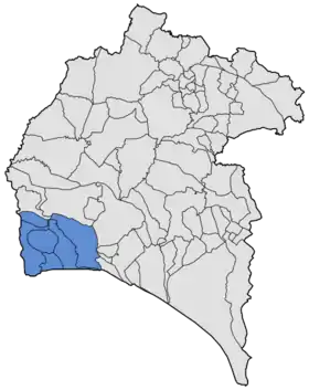 Localisation de Côte occidentale