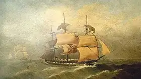 illustration de HMS Cambrian (1841)