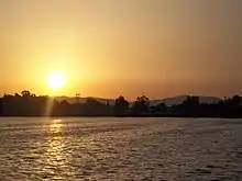 Coucher de soleil lac de Sidi Bel Abbes