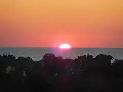 Coucher de soleil sur la « rade du Croisic » vu de Trescalan.