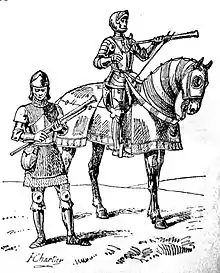 Couleuvriniers utilisant des couleuvrines à main