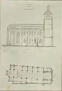 Ancienne église, dessinée par Ernest Grille de Beuzelin.