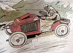 Marcel Renault et René Vauthier, vainqueurs de la course Paris-Vienne 1902