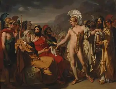 Achille donne à Nestor le prix de la sagesse aux Jeux olympiques (1820), musée des Beaux-Arts de Rouen.