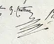 Signature de Georges Couthon