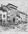 Illustration de la porte de Lyon XIXe siècle