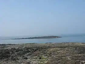 Vue de l'île le 20 mars 2009.