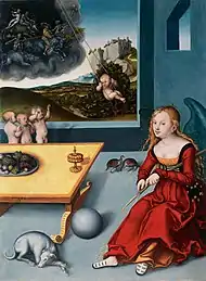 Lucas Cranach l'Ancien, La Mélancolie (1532).