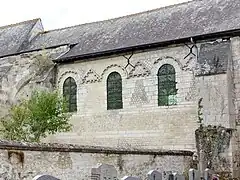 Mur gouttereau nord de la nef.