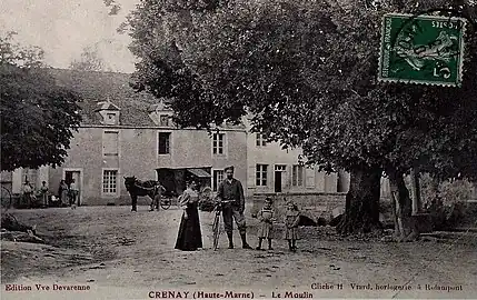 Carte postale du moulin en 1913.