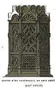 tabernacle XVIe siècle intégré dans un autel XIXe,