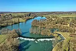 le barrage sur l'Ognon.