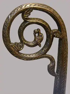 Crosse dite de l'évêque Guérin (XIIIe siècle) - Musée de Senlis.