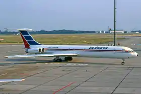 Un Iliouchine Il-62M de Cubana, similaire à celui impliqué dans l'accident