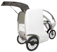 Cyclopolitain CycloCargo (France) transport de marchandises.