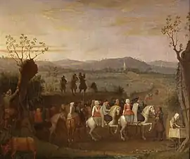 Olivier Perrin, Départ d'une cavalcade de noce.