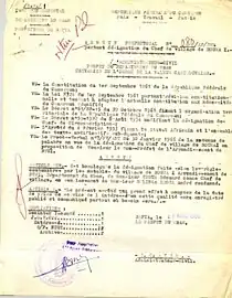 Désignation de Edoua Edouard comme chef de Boura 1.