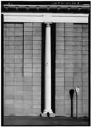 Colonne en fonte incorporant tuyau de descente, 1853, Centre Market, Wheeling