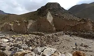 Ruines de l'ancienne église.