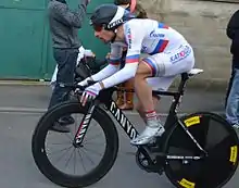 Denis Menchov lors du prologue de Paris-Nice 2013.