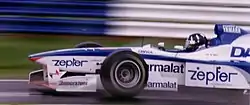 Photo de Damon Hill dans l'Arrows-Yamaha en Grande-Bretagne en 1997