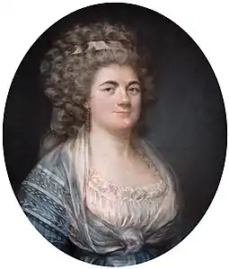 Portrait de Mme Danton (1791), pastel sur papier, 65 × 54 cm, localisation inconnue.