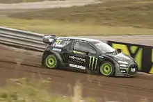 Davy Jeanney en 2014, sur une Citroën DS3 Supercar pour le WorldRX
