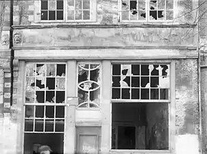 Etat d'une des maisons en novembre 1893. Une campagne de restauration a été réalisée au XIXe siècle.