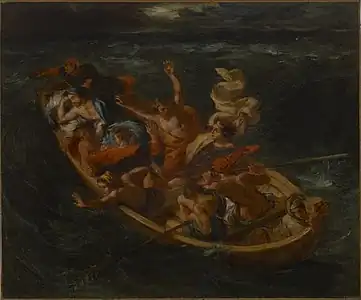 Christ sur le lac de Genesareth vers 1853Portland Art Museum.