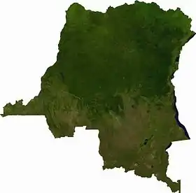 carte : Géographie de la république démocratique du Congo