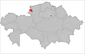 Localisation de District de Denisov