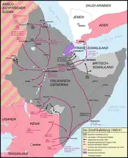 Front de l'Afrique de l'Est en 1940-1941.