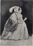 Caricature de la reine mère Désirée Clary.