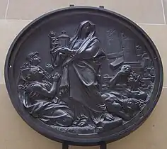 L'Hérésie détruite, médaillon commémorant la révocation de l'édit de Nantes.