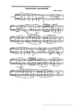 Image illustrative de l’article Sarabandes (Satie)