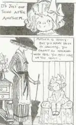 page de bande dessinée (Dimple) en noir et blanc