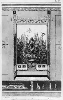 Reconstitution des fresques décorant les niches latérales.