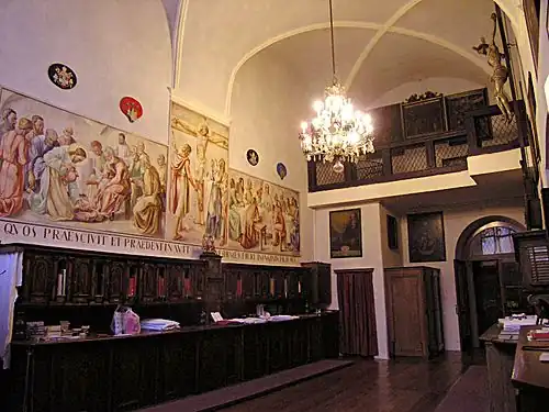 Sacristie de la cathédrale de Bressanone (Italie).