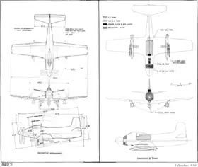 vue en plan de l’avion