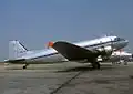 Douglas DC-3 F-BCYX d'Uni-Air au Bourget en 1976