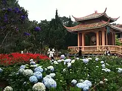 Đà Lạt (centre). Jardin de la pagode Trúc Lâm. Photo prise en mars 2010.