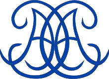 Dessin représentant les lettres C et A entrelacées.