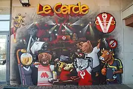 Mur à l'entrée du Cercle des étudiants de l'ENVT