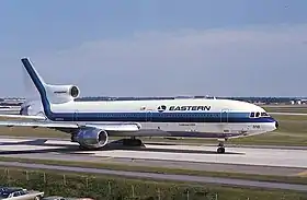 Le Lockheed L-1011 TriStar d'Eastern Air Lines impliqué dans l'accident (N310EA), ici à l'aéroport international Hartsfield-Jackson d'Atlanta en mars 1972.