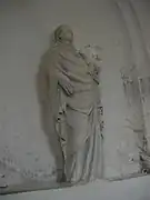 Vierge à l'enfant du XIVe siècle.