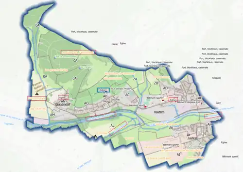 Ban communal (Qgis et OSM).