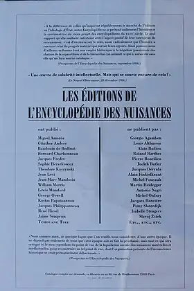 Éditions de l'Encyclopédie des Nuisances